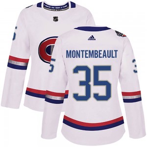 Women's Adidas Montreal Canadiens Sam Montembeault White 2017 100 Classic Jersey - Authentic