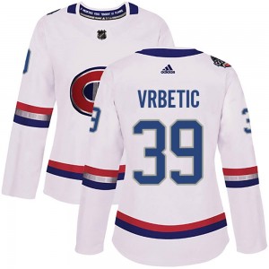 Women's Adidas Montreal Canadiens Joseph Vrbetic White 2017 100 Classic Jersey - Authentic