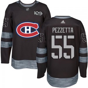 Men's Montreal Canadiens Michael Pezzetta Black 1917-2017 100th Anniversary Jersey - Authentic