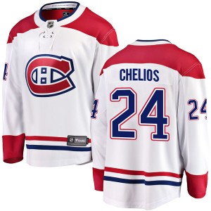 Men's Fanatics Branded Montreal Canadiens Chris Chelios White Away Jersey - Breakaway