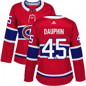 Women's Adidas Montreal Canadiens Laurent Dauphin Red Home Jersey - Authentic