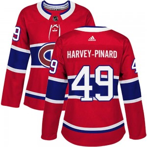 Women's Adidas Montreal Canadiens Rafael Harvey-Pinard Red Home Jersey - Authentic