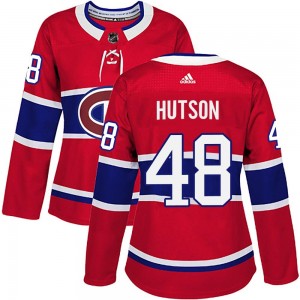 Women's Adidas Montreal Canadiens Lane Hutson Red Home Jersey - Authentic