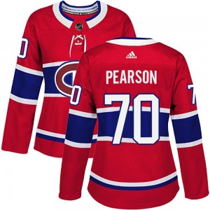 Women's Adidas Montreal Canadiens Tanner Pearson Red Home Jersey - Authentic