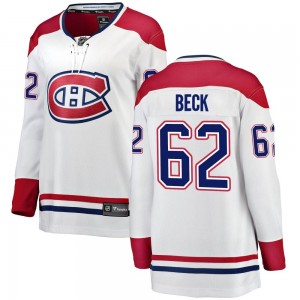 Women's Fanatics Branded Montreal Canadiens Owen Beck White Away Jersey - Breakaway