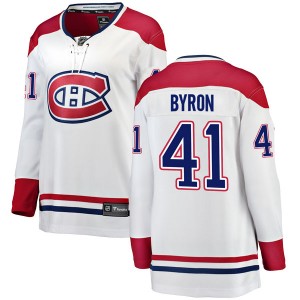 Women's Fanatics Branded Montreal Canadiens Paul Byron White Away Jersey - Breakaway