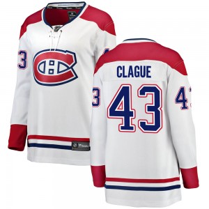 Women's Fanatics Branded Montreal Canadiens Kale Clague White Away Jersey - Breakaway