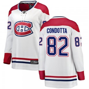 Women's Fanatics Branded Montreal Canadiens Lucas Condotta White Away Jersey - Breakaway