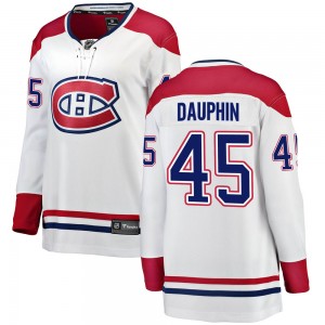 Women's Fanatics Branded Montreal Canadiens Laurent Dauphin White Away Jersey - Breakaway