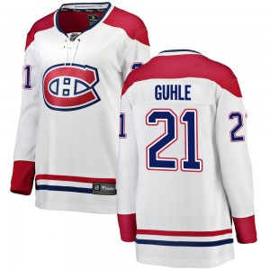 Women's Fanatics Branded Montreal Canadiens Kaiden Guhle White Away Jersey - Breakaway