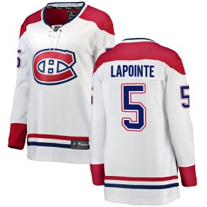 Women's Fanatics Branded Montreal Canadiens Guy Lapointe White Away Jersey - Breakaway