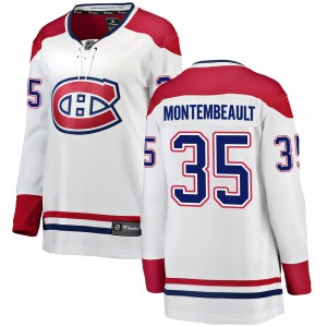 Women's Fanatics Branded Montreal Canadiens Sam Montembeault White Away Jersey - Breakaway