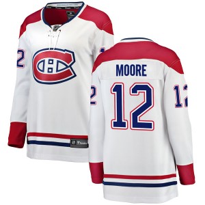 Women's Fanatics Branded Montreal Canadiens Dickie Moore White Away Jersey - Breakaway