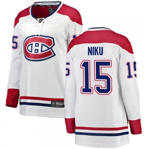 Women's Fanatics Branded Montreal Canadiens Sami Niku White Away Jersey - Breakaway