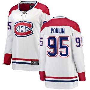 Women's Fanatics Branded Montreal Canadiens Kevin Poulin White Away Jersey - Breakaway