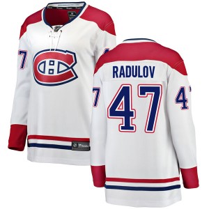 Women's Fanatics Branded Montreal Canadiens Alexander Radulov White Away Jersey - Breakaway
