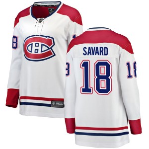 Women's Fanatics Branded Montreal Canadiens Serge Savard White Away Jersey - Breakaway