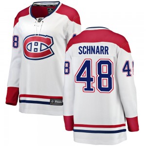 Women's Fanatics Branded Montreal Canadiens Nathan Schnarr White Away Jersey - Breakaway