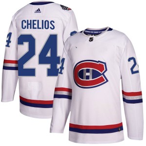 Men's Adidas Montreal Canadiens Chris Chelios White 2017 100 Classic Jersey - Authentic
