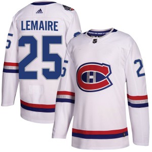 Men's Adidas Montreal Canadiens Jacques Lemaire White 2017 100 Classic Jersey - Authentic