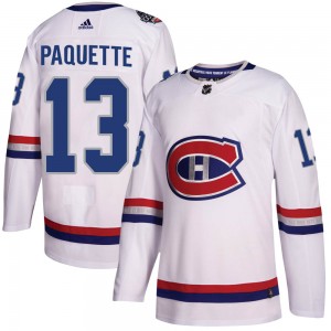 Men's Adidas Montreal Canadiens Cedric Paquette White 2017 100 Classic Jersey - Authentic