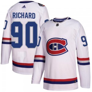 Men's Adidas Montreal Canadiens Anthony Richard White 2017 100 Classic Jersey - Authentic