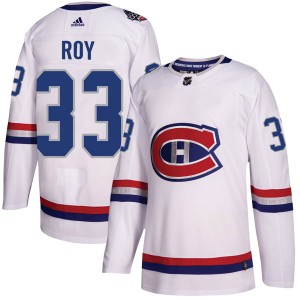 Men's Adidas Montreal Canadiens Patrick Roy White 2017 100 Classic Jersey - Authentic