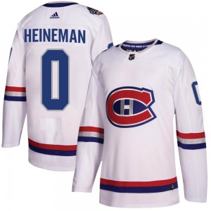 Youth Adidas Montreal Canadiens Emil Heineman White 2017 100 Classic Jersey - Authentic