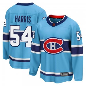 Men's Fanatics Branded Montreal Canadiens Jordan Harris Light Blue Special Edition 2.0 Jersey - Breakaway
