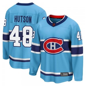 Men's Fanatics Branded Montreal Canadiens Lane Hutson Light Blue Special Edition 2.0 Jersey - Breakaway