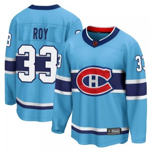 Men's Fanatics Branded Montreal Canadiens Patrick Roy Light Blue Special Edition 2.0 Jersey - Breakaway