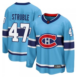 Men's Fanatics Branded Montreal Canadiens Jayden Struble Light Blue Special Edition 2.0 Jersey - Breakaway