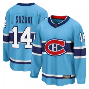 Men's Fanatics Branded Montreal Canadiens Nick Suzuki Light Blue Special Edition 2.0 Jersey - Breakaway