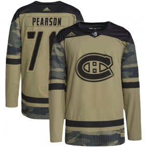 Men's Adidas Montreal Canadiens Tanner Pearson Camo Military Appreciation Practice Jersey - Authentic