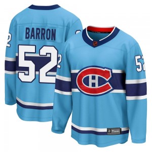 Youth Fanatics Branded Montreal Canadiens Justin Barron Light Blue Special Edition 2.0 Jersey - Breakaway