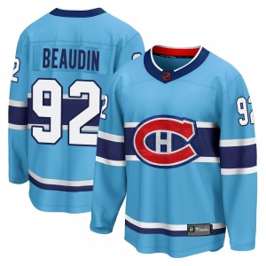 Youth Fanatics Branded Montreal Canadiens Nicolas Beaudin Light Blue Special Edition 2.0 Jersey - Breakaway