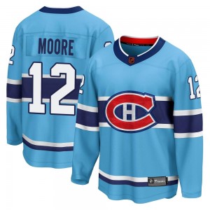 Youth Fanatics Branded Montreal Canadiens Dickie Moore Light Blue Special Edition 2.0 Jersey - Breakaway