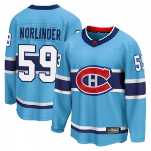 Youth Fanatics Branded Montreal Canadiens Mattias Norlinder Light Blue Special Edition 2.0 Jersey - Breakaway