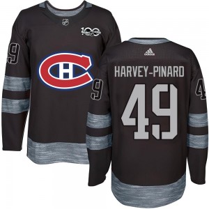 Youth Montreal Canadiens Rafael Harvey-Pinard Black 1917-2017 100th Anniversary Jersey - Authentic