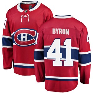Men's Fanatics Branded Montreal Canadiens Paul Byron Red Home Jersey - Breakaway