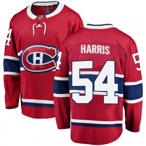 Men's Fanatics Branded Montreal Canadiens Jordan Harris Red Home Jersey - Breakaway