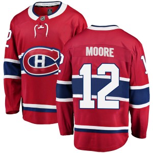 Men's Fanatics Branded Montreal Canadiens Dickie Moore Red Home Jersey - Breakaway