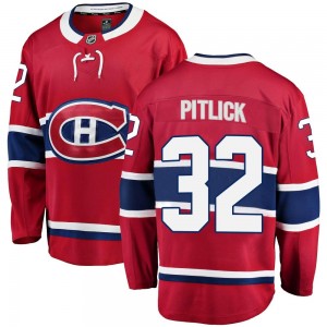 Men's Fanatics Branded Montreal Canadiens Rem Pitlick Red Home Jersey - Breakaway
