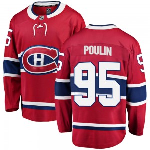 Men's Fanatics Branded Montreal Canadiens Kevin Poulin Red Home Jersey - Breakaway
