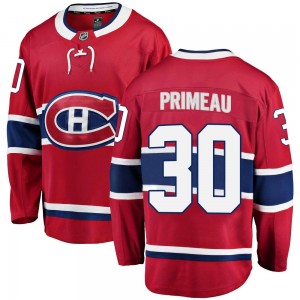 Men's Fanatics Branded Montreal Canadiens Cayden Primeau Red Home Jersey - Breakaway