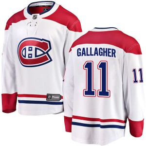 Youth Fanatics Branded Montreal Canadiens Brendan Gallagher White Away Jersey - Breakaway