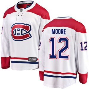 Youth Fanatics Branded Montreal Canadiens Dickie Moore White Away Jersey - Breakaway