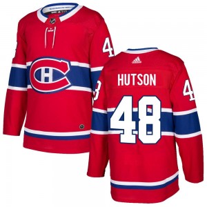 Men's Adidas Montreal Canadiens Lane Hutson Red Home Jersey - Authentic