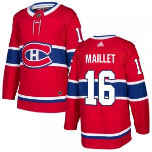 Men's Adidas Montreal Canadiens Philippe Maillet Red Home Jersey - Authentic