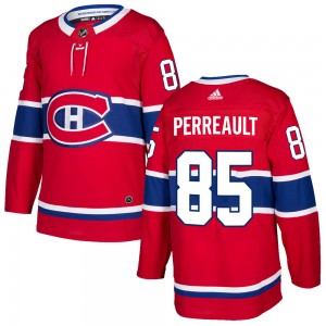 Men's Adidas Montreal Canadiens Mathieu Perreault Red Home Jersey - Authentic